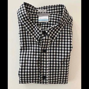 Columbia Men's Rapid Rivers II Solid Box Plaid S/S Shirt Black L